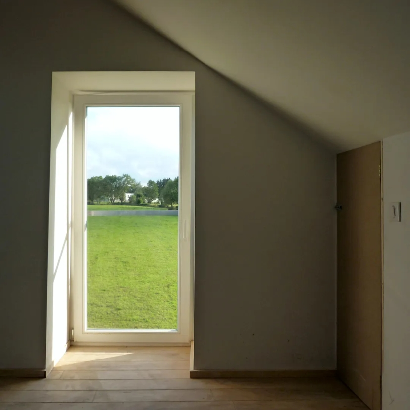 Intérieur de la ferme transformée en habitation