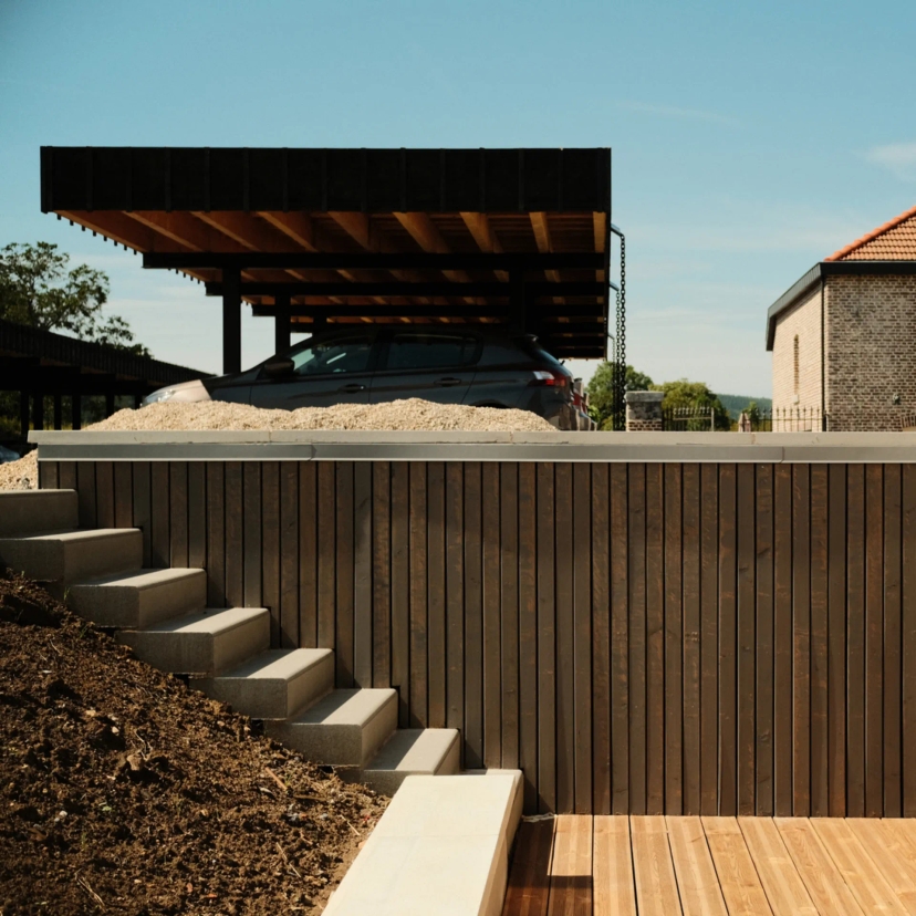 Nouvelle terrasse et nouveau carport à Pepinster