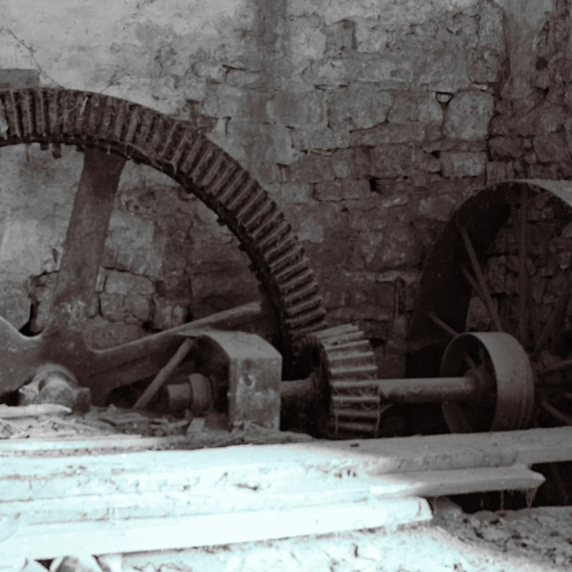 Mécanisme de l'ancien moulin