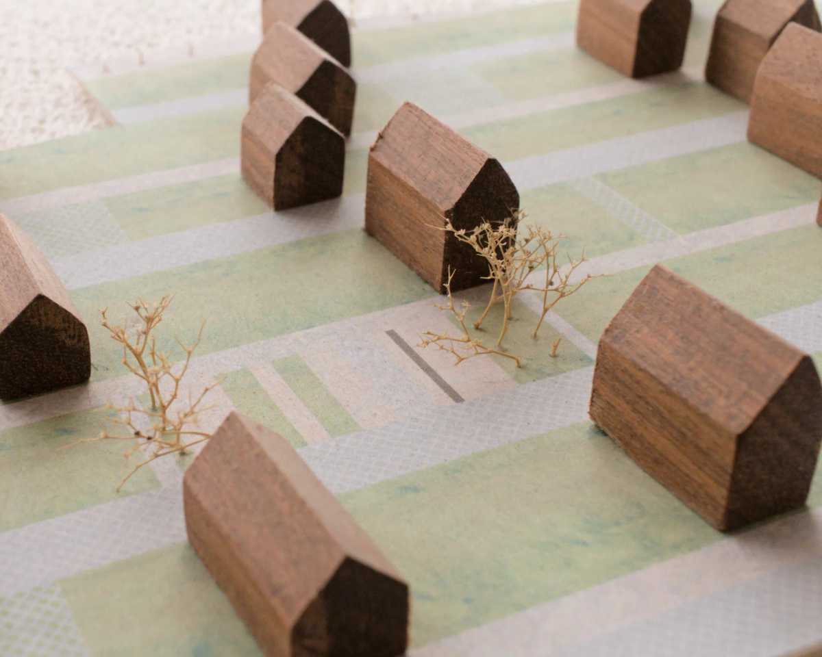 Maquette en bois pour un projet d'urbanisme à Esneux